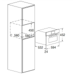 Fulgor FUWC 4500 TC FO MBK 22瓶 嵌入式 酒櫃